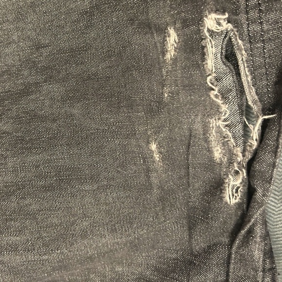 Vintage Y2K Willie + Esco Dungaree Jeans Dark Gray Charcoal Streetwear 42 x 47 - Picture 3 of 12